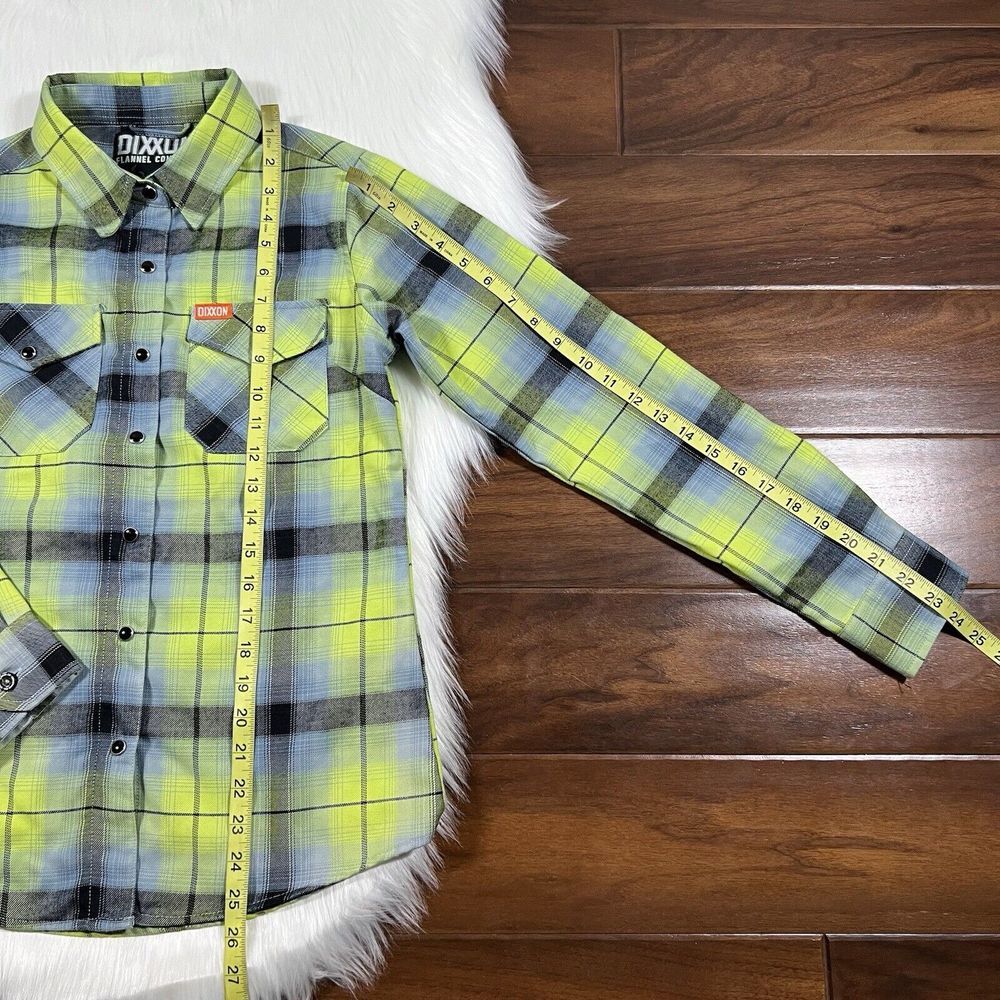 Dixxon Women's Size Small Plaid‎ The Challenger Flannel Shirt Top - Picture 5 of 9